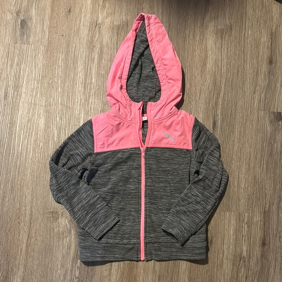 Kids Gray and Pink Hoodie - Picture 1 of 3